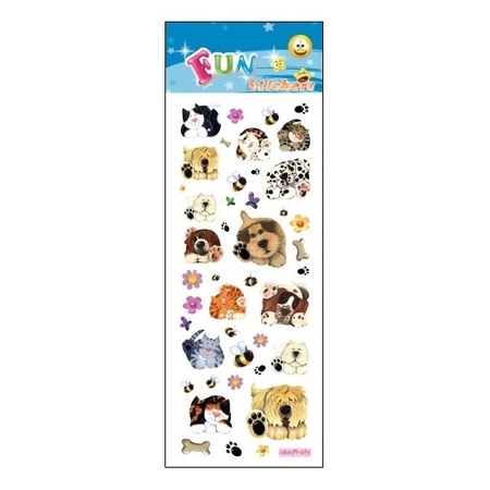 Sticker sheet  cats and dogs