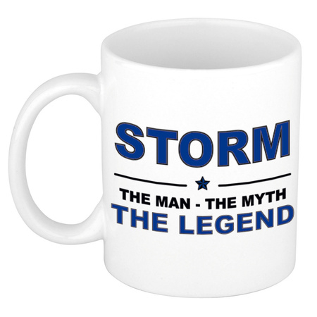 Storm The man, The myth the legend cadeau koffie mok / thee beker 300 ml