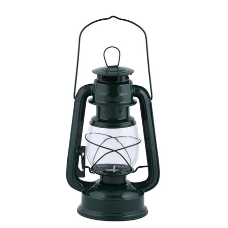 Storm lantern/wind light green 11,5 x 15 x 24 cm