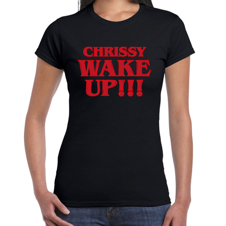 Stranger Halloween verkleed shirt chrissy wake up zwart voor dames