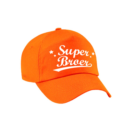 Super broer cap orange for adults