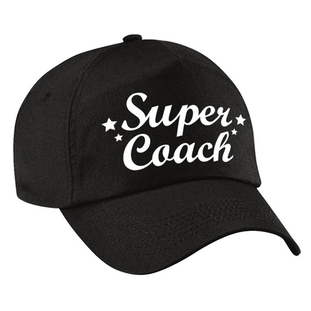Super coach cap black for adults