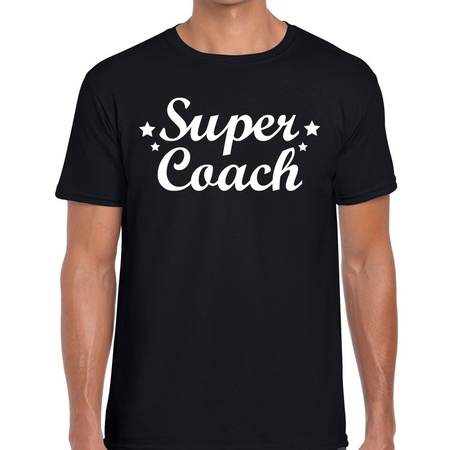 Super Coach cadeau t-shirt zwart voor heren