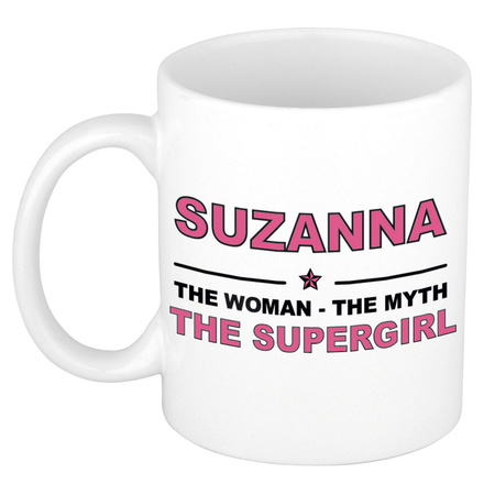 Suzanna The woman, The myth the supergirl cadeau koffie mok / thee beker 300 ml