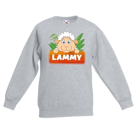 Sweater grijs voor kinderen met Lammy het schaapje