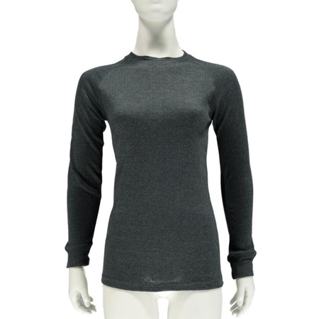 Thermo shirt anthracite long sleeve for ladies