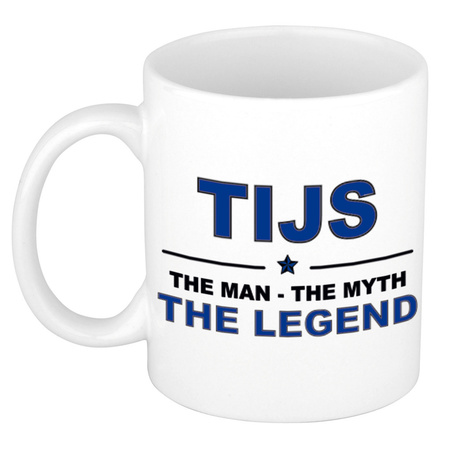 Tijs The man, The myth the legend cadeau koffie mok / thee beker 300 ml