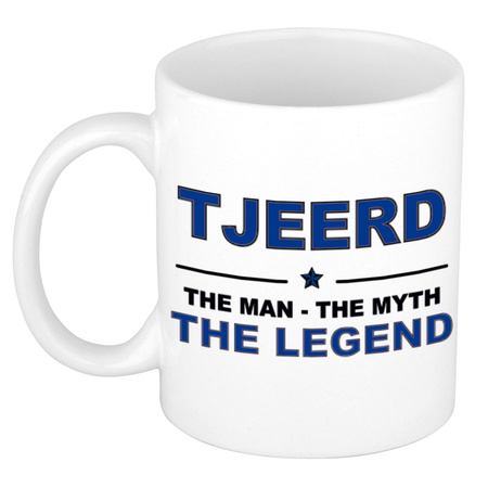Tjeerd The man, The myth the legend cadeau koffie mok / thee beker 300 ml