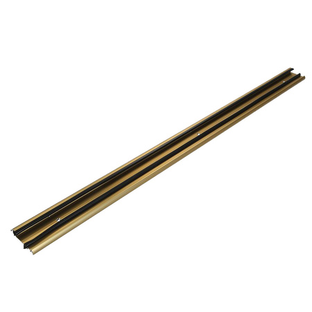 Tochtstrip - tochtwering - goud - aluminium - 91 x 6,2 cm - deur tochtstopper