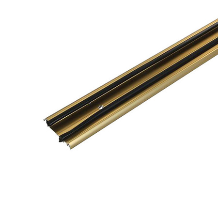 Tochtstrip - tochtwering - goud - aluminium - 91 x 6,2 cm - deur tochtstopper