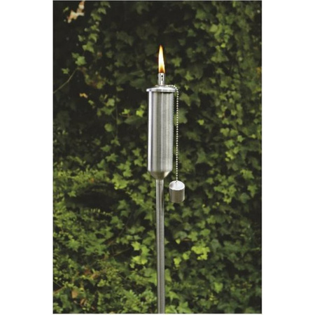 Garden torches stainless steel 115 cm