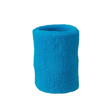 Turquoise blauw zweetbandje voor pols