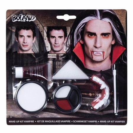 Vampier/Dracula verkleed set met cape schmink en tanden