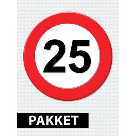 Traffic sign 25 year decoration package