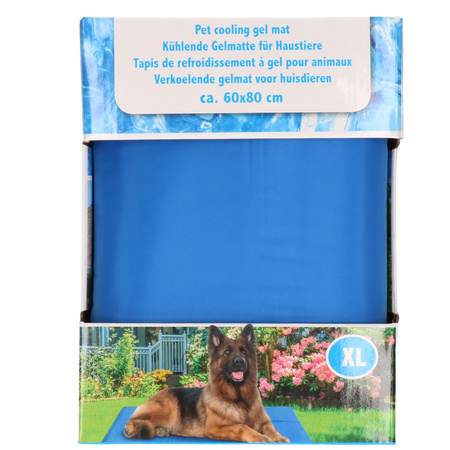 Verkoelende huisdieren gelmat/koelmat voor honden en katten XL 60 x 80 cm