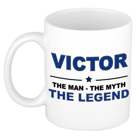 Victor The man, The myth the legend cadeau koffie mok / thee beker 300 ml
