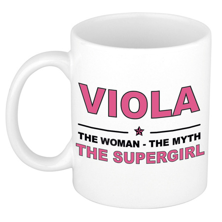 Viola The woman, The myth the supergirl cadeau koffie mok / thee beker 300 ml