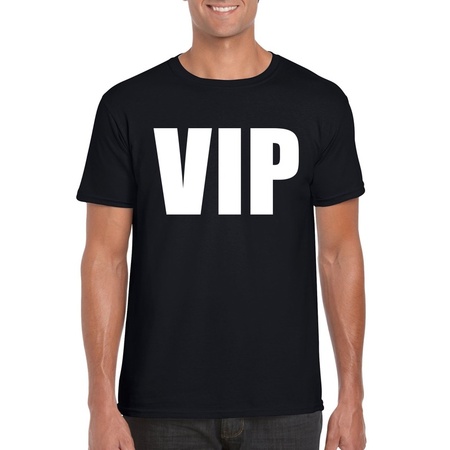 VIP tekst t-shirt zwart heren