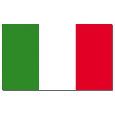 Italy flags decoration set 2-parts