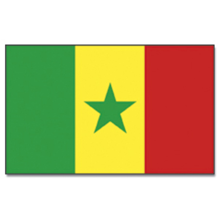 traagheid salaris feedback Vlag Senegal - Landen & thema vlaggen - Bellatio warenhuis
