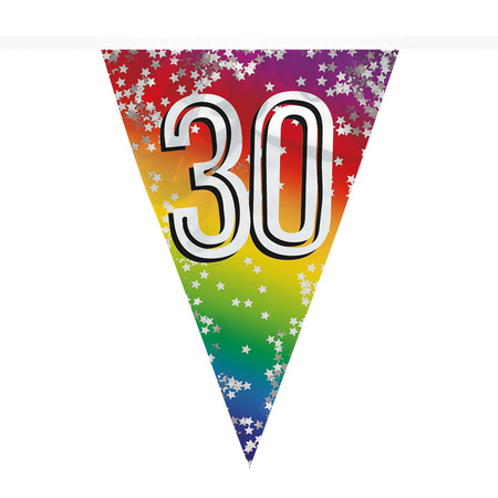 Boland Party 30e jaar verjaardag feest versieringen - Ballonnen en vlaggetjes