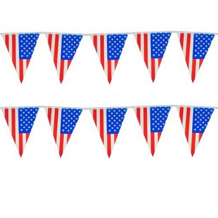 USA bunting flags 10 meters