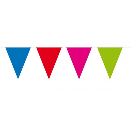 Package 3x multi colour bunting incl free balloons
