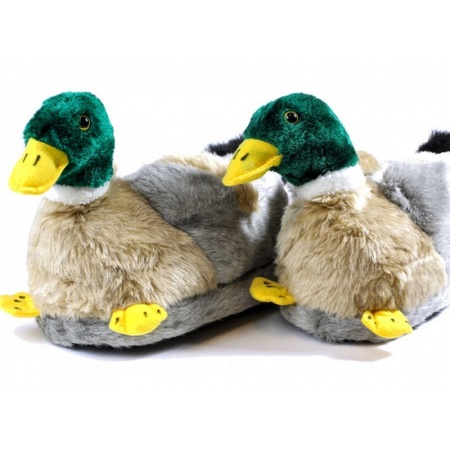 Adults animal slippers mallard