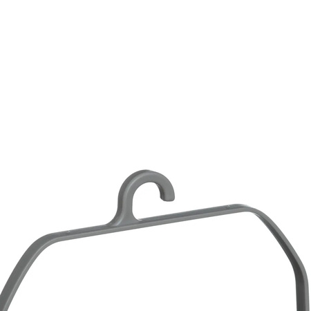 Wasknijpers ophang mandje/bakje - 22 x 13 x 17 cm - antraciet grijs - kunststof