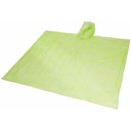 Green rain poncho for adults