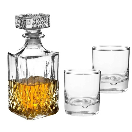 Whisky carafe Noblesse 1 liter / with 6x whisky glasses 300 ml