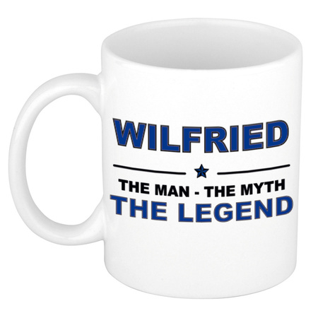 Wilfried The man, The myth the legend cadeau koffie mok / thee beker 300 ml