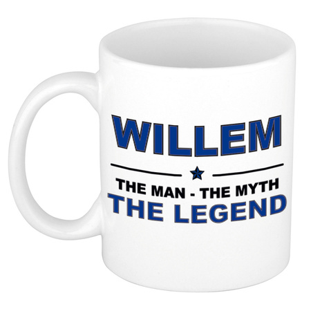 Willem The man, The myth the legend cadeau koffie mok / thee beker 300 ml