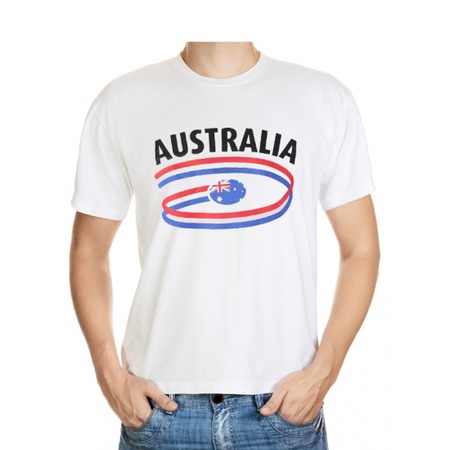 Wit heren t-shirt Australie