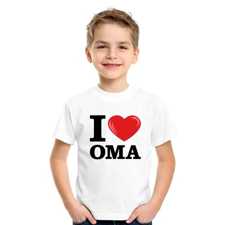 I love Oma t-shirt white children