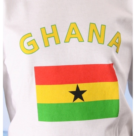 Wit kinder t-shirt Ghana