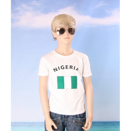 Wit kinder t-shirt Nigeria