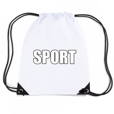 White nylon bag sport