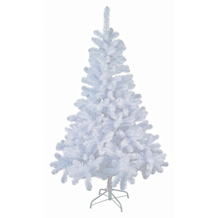 Witte kunst kerstboom/kunstboom 180 cm inclusief opbergzak