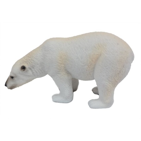 Witte plastic ijsbeer 11 cm