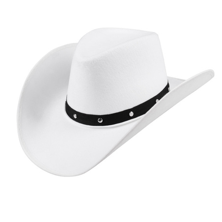 Witte verkleed cowboyhoed Wichita voor dames
