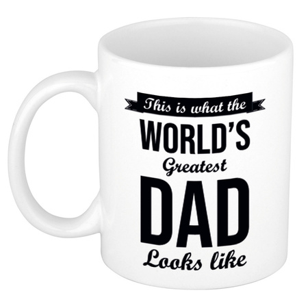 Worlds Greatest Dad cadeau koffiemok / theebeker 300 ml