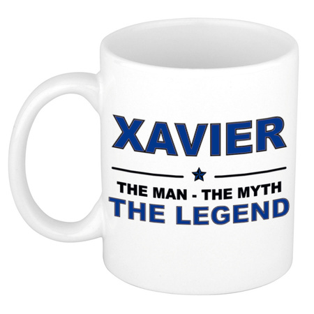 Xavier The man, The myth the legend cadeau koffie mok / thee beker 300 ml