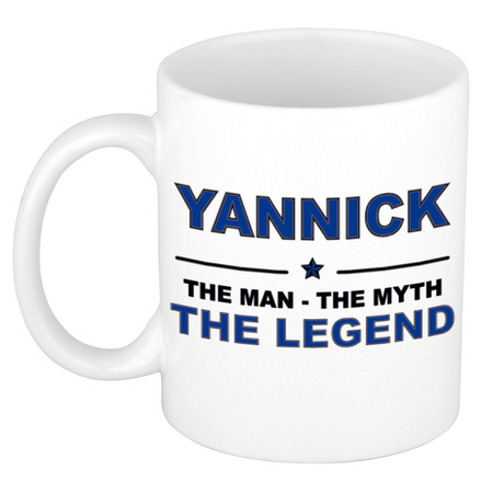 Yannick The man, The myth the legend name mug 300 ml