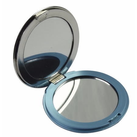 Pocket mirror blue 7.5 cm
