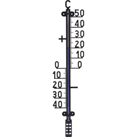Filosofisch heks tweedehands Zwarte binnen/buiten thermometer 41 cm - Thermometers - Bellatio warenhuis