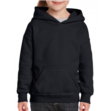 Black hooded sweater for girls