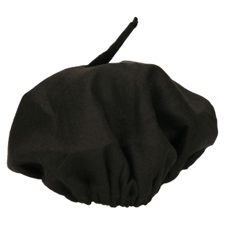 Black French beret