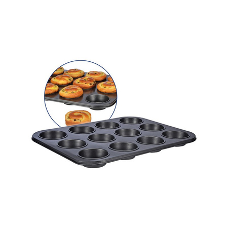 Bakvorm set - 1x muffin vorm en 1x taartvorm/springvorm - anti-aanbaklaag   