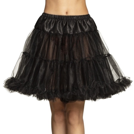 Black long petticoat for women